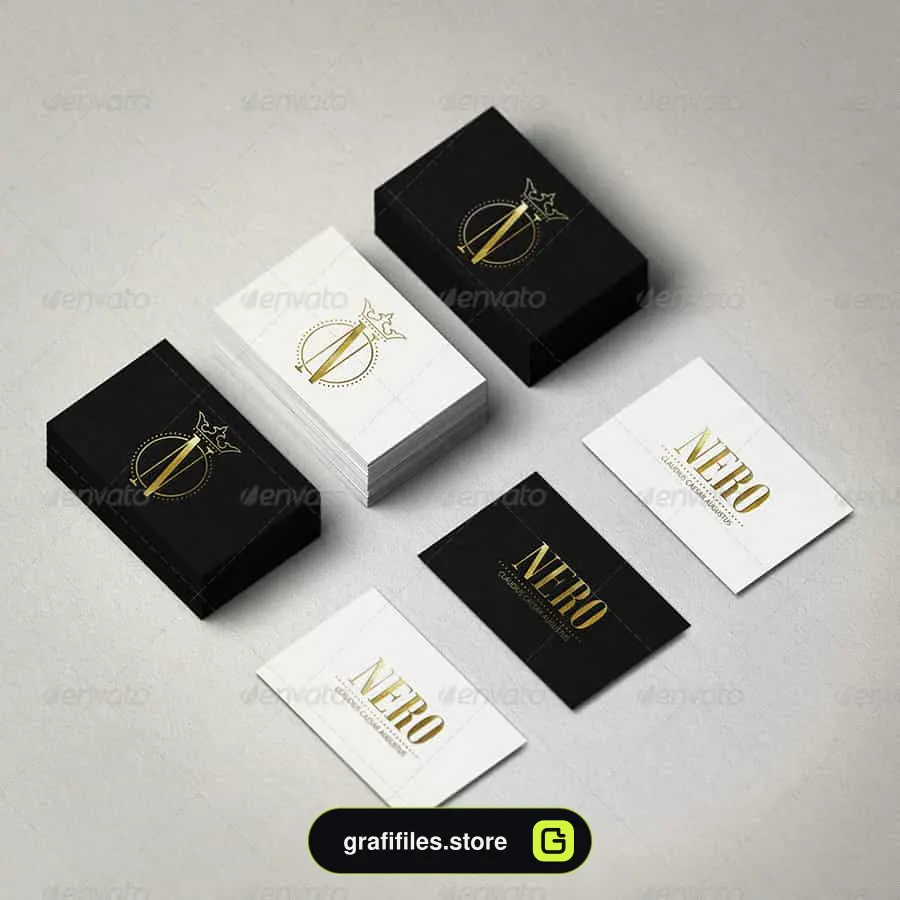 دانلود موکاپ کارت ویزیت Graphicriver Business Card Mockup - 11 موکاپ کارت ویزیت - 10