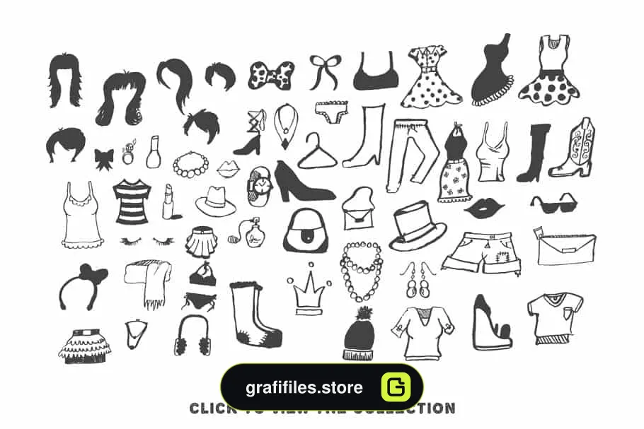 وکتور با طراحی دستی Hand Drawn Illustrations