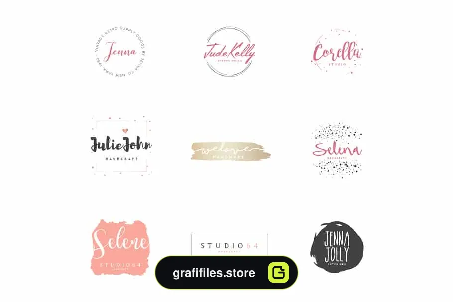 فایل لایه باز لوگو Hers Logo Branding Kit