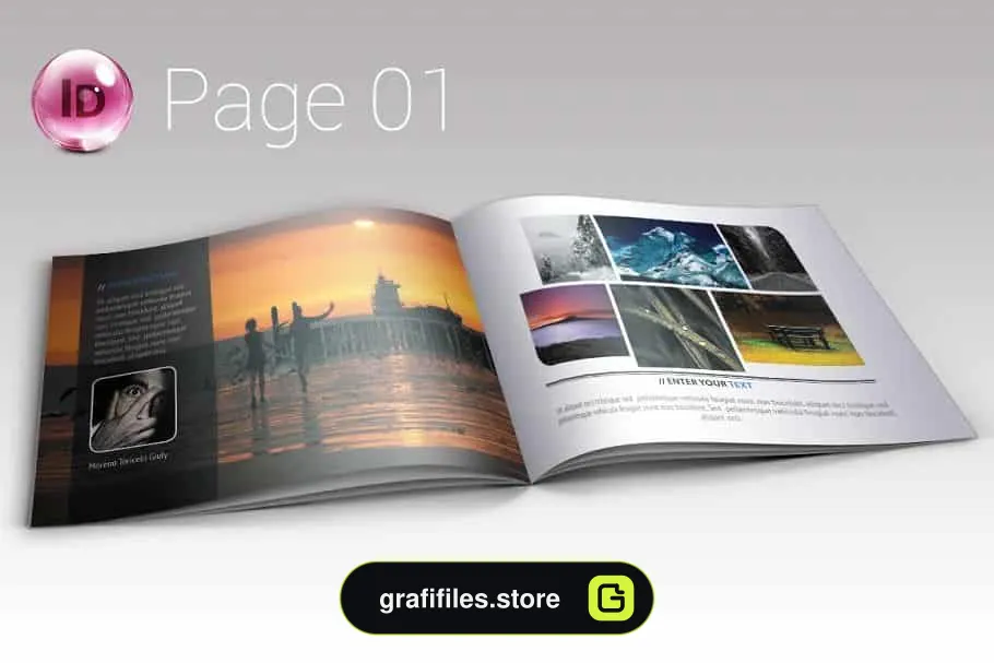 دانلود قالب ایندیزاین آلبوم عکس Indesign Photo Album / Portfolio - 1 قالب ایندیزاین آلبوم عکس