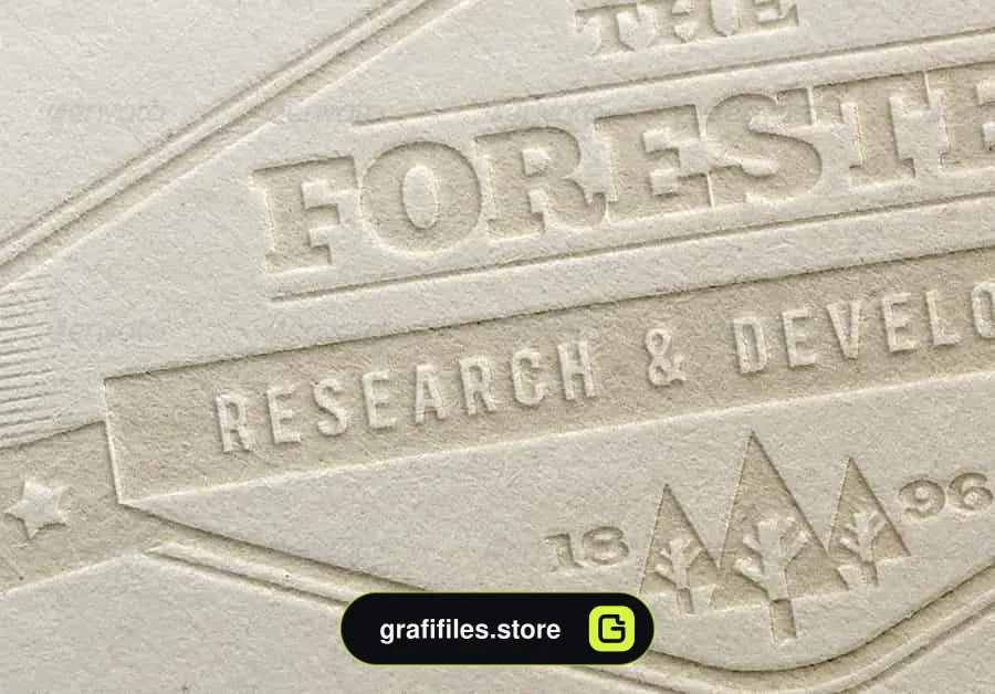 موکاپ لوگو Letterpress Edition