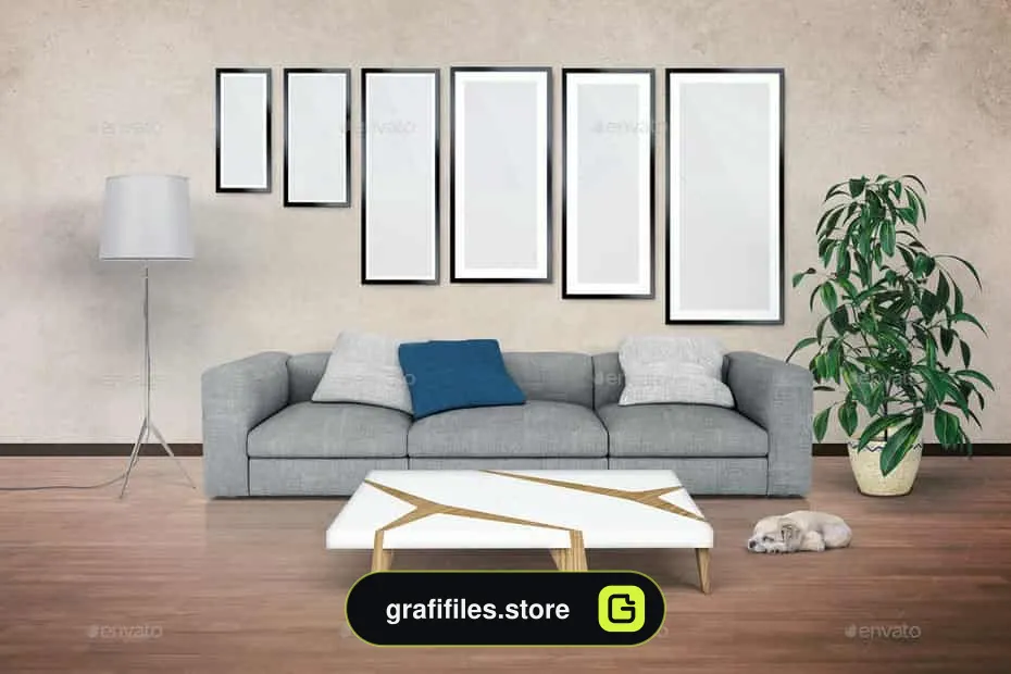دانلود جعبه ابزار ساخت موکاپ صحنه داخلی Mockup Interior Scene Creator - 3 جعبه ابزار ساخت موکاپ صحنه داخلی