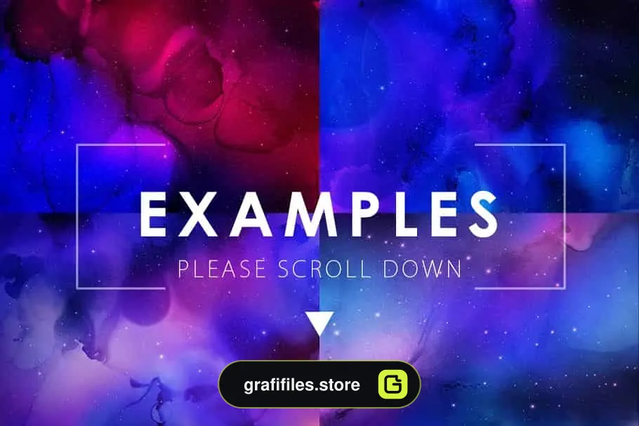 بک گراند جوهری Nebula Ink Backgrounds
