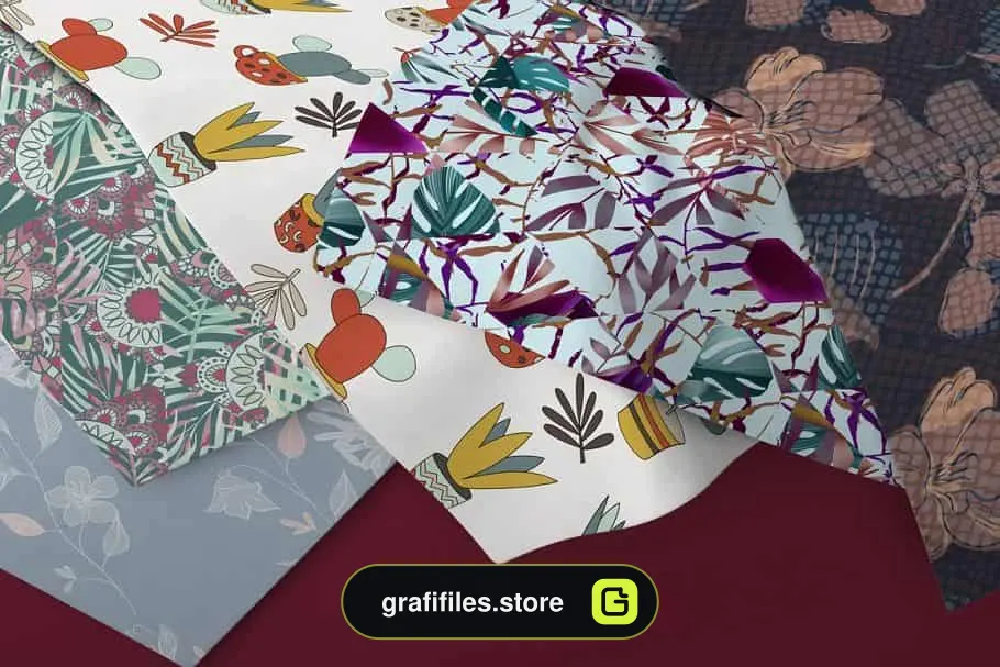 دانلود موکاپ پارچه Realistic Fabric Set MockUp 2 - 5 موکاپ پارچه - 4