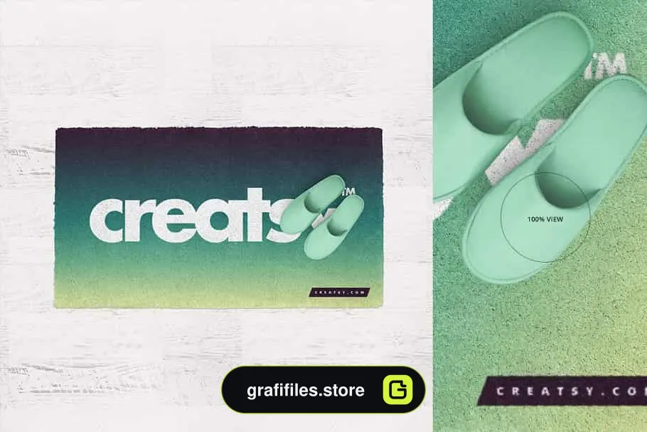 موکاپ پادری Rug 2 Mockup Set
