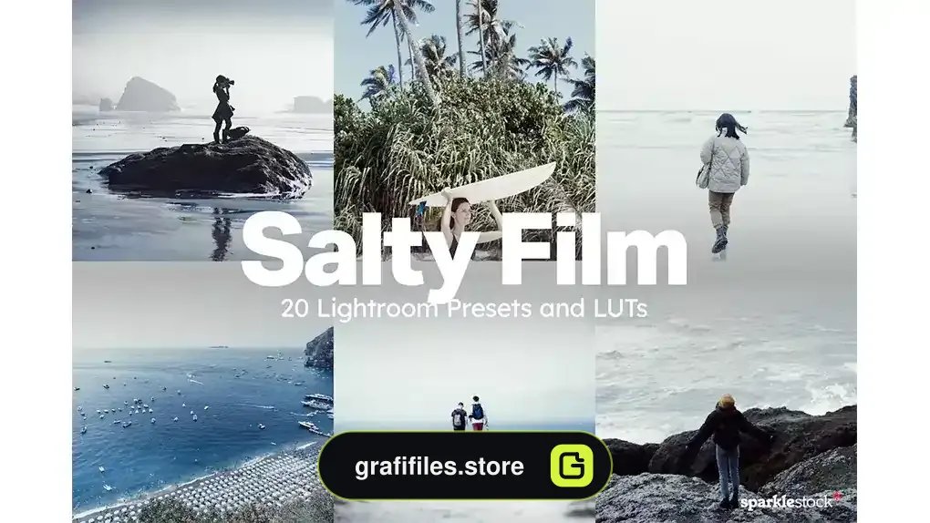 دانلود 20 پریست لایتروم اصلاح رنگ فیلم Salty Film Lightroom Presets and LUTs