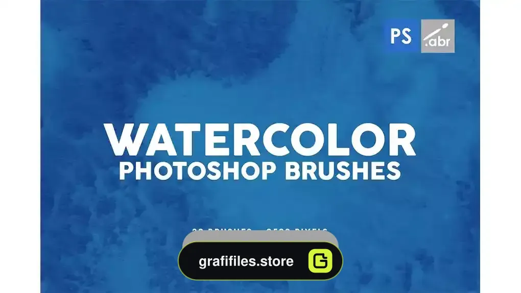 دانلود براش آبرنگ فتوشاپ Watercolor Texture Photoshop Brushes Vol. 3