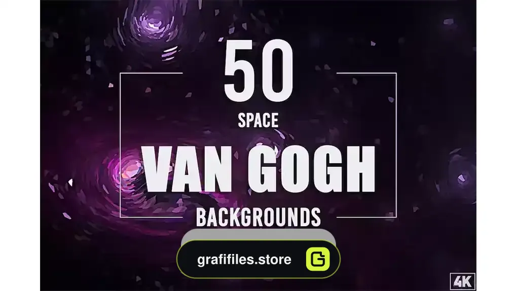 دانلود بک گراند فضایی ون گوگ Van Gogh Space Backgrounds – Vol. 4