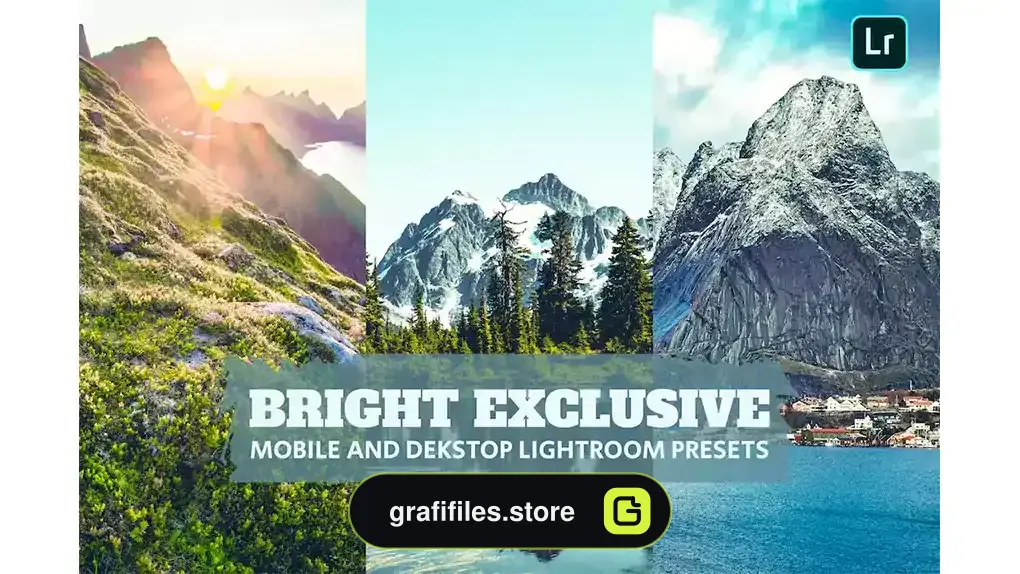 دانلود پریست لایت روم روشنایی Bright Exclu Lightroom Presets Dekstop Mobile File