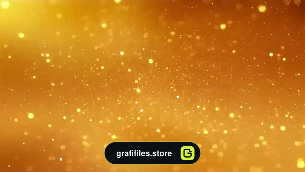 دانلود بک گراند موشن گرافیک ذرات طلایی زیبا Elegant Golden Particle Background