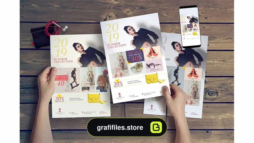 دانلود فایل لایه باز تراکت فشن Fashion Flyer