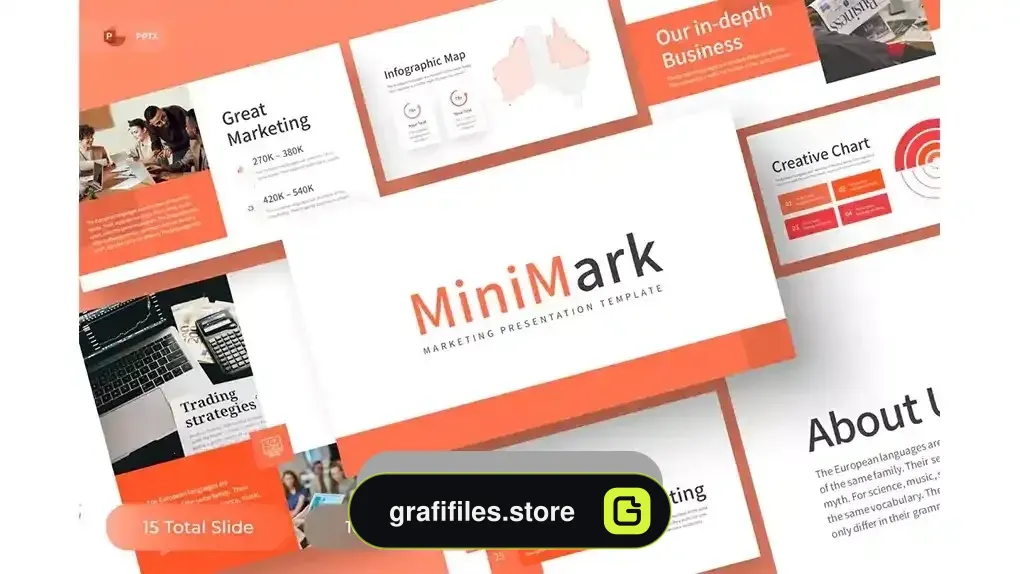دانلود قالب پاورپوینت بازاریابی Minimark – Marketing PowerPoint Template