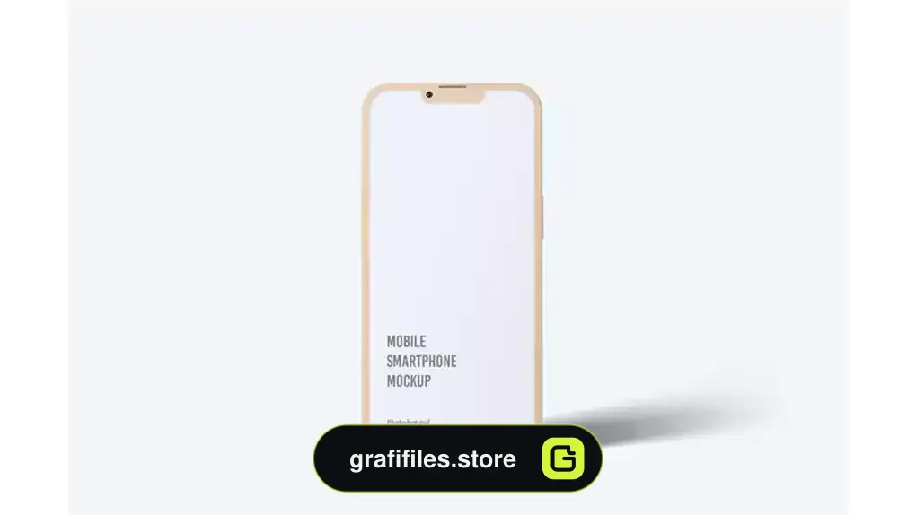 دانلود موکاپ تلفن همراه هوشمند Mobile smartphone mockup front view