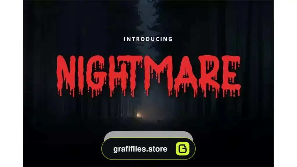 دانلود فونت انگلیسی ترسناک Nightmare