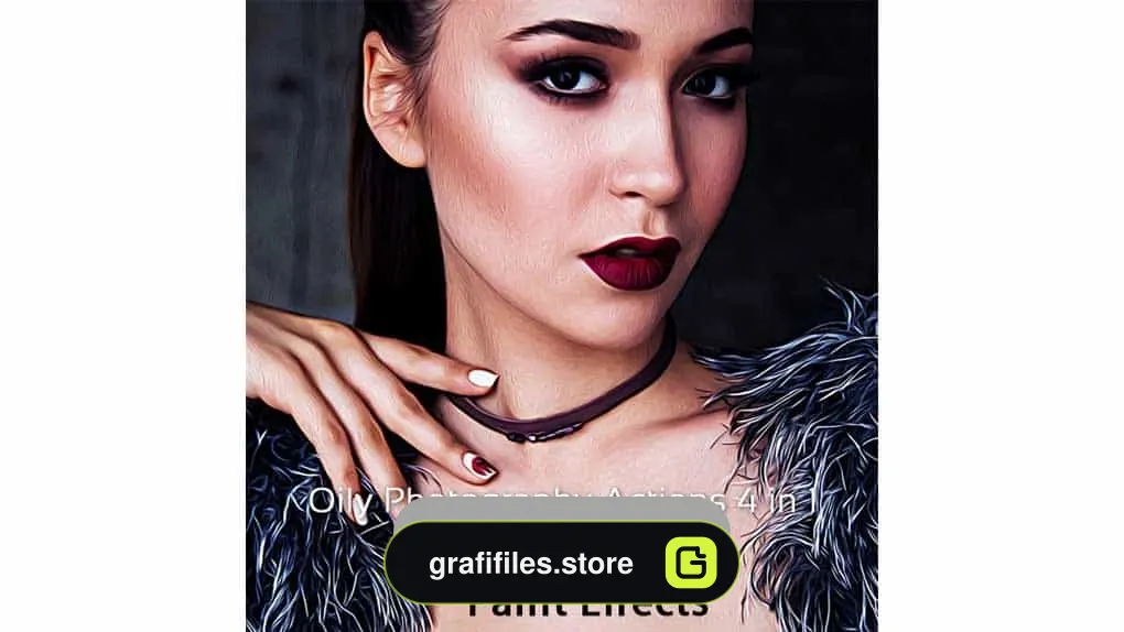 دانلود اکشن تبدیل عکس به نقاشی رنگ روغن Oily Photography Action