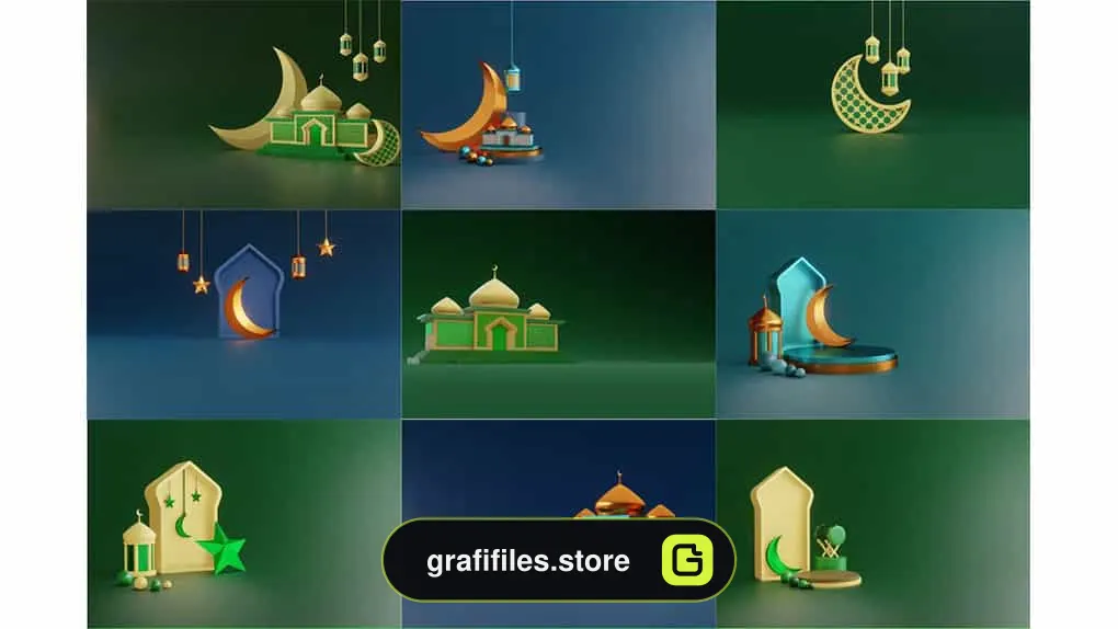 دانلود پس زمینه رمضان کریم Ramadan Kareem Background Pack 03