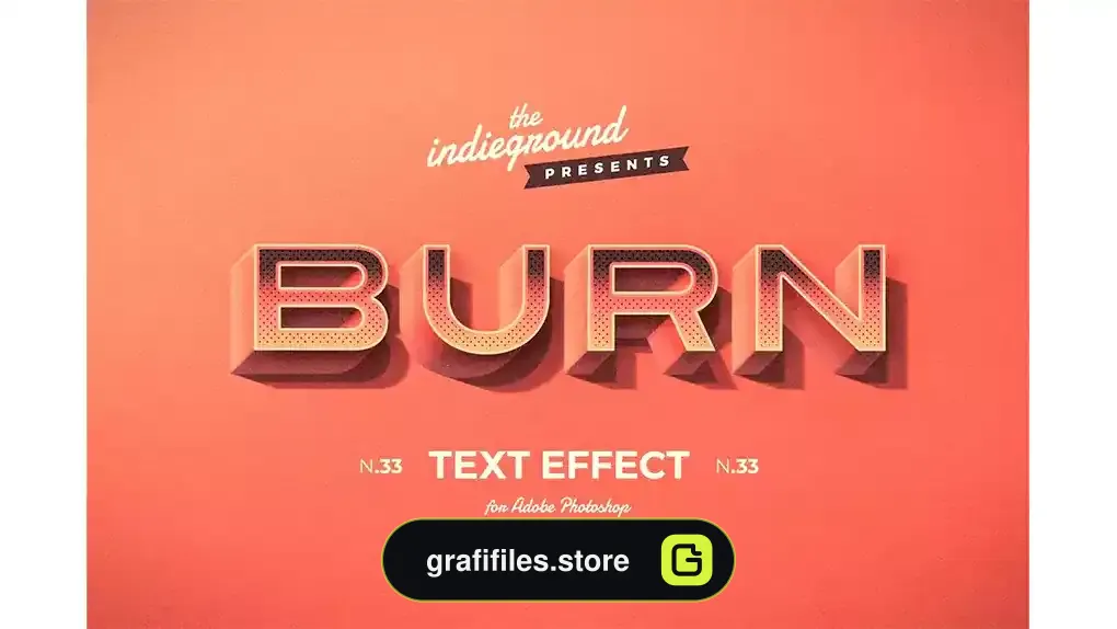 دانلود افکت متن رترو وینتیج Retro Vintage Text Effect N.33