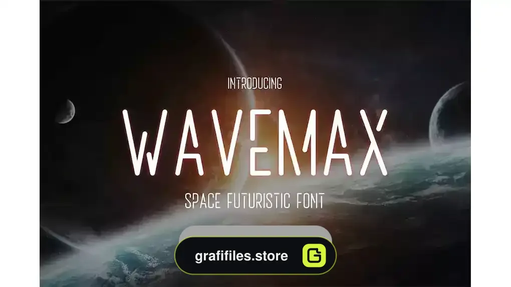 دانلود فونت انگلیسی Wavemax – Space Futuristic Font