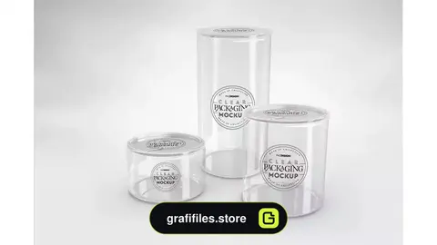 موکاپ قوطی شفاف