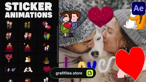 پروژه افترافکت نمایش شعر موزیک عاشقانه Love Lyric Animations | After Effects
