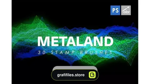 دانلود براش فتوشاپ Metalandscape Photoshop Stamp Brushes